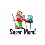 Mamá estupenda (4 brazos) tarjetas postales