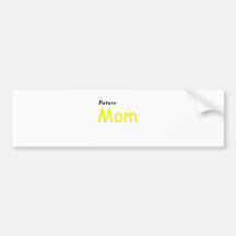 Mamá futura etiqueta de parachoque