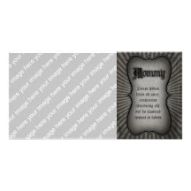 Mamá gótica del texto tarjeta personal