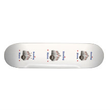 Mamá Hearts de los bolos Monopatín Personalizado