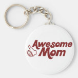 Mamá impresionante para el día de madres llaveros personalizados