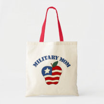 Mamá militar Apple patriótico Bolsa De Mano