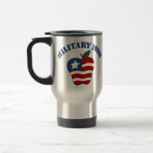 Mamá militar Apple patriótico Taza
