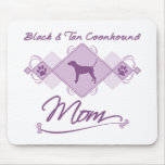 Mamá negra y del moreno del Coonhound Tapete De Raton