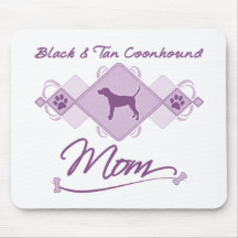 Mamá negra y del moreno del Coonhound Tapete De Raton