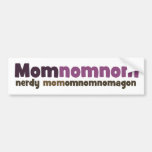 Mamá Nerdy Omnom Pegatina De Parachoque