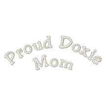 "Mamá orgullosa de Doxie " Sudaderas Bordadas Con Capuchas
