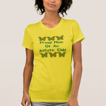 Mamá orgullosa de un niño autístico camisetas