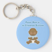 Mamá orgullosa de una bendición etíope llavero personalizado