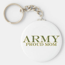 Mamá orgullosa del ejército llaveros personalizados