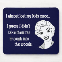 Mamá retra divertida Mousepad Tapete De Ratones