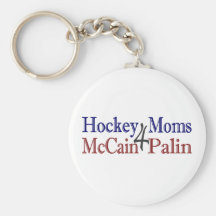 Mamáes 4 McCain Palin del hockey Llavero Personalizado