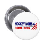 Mamáes del hockey para Obama Biden Pin