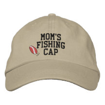 Mamáes que pescan el gorra bordado casquillo gorra bordada