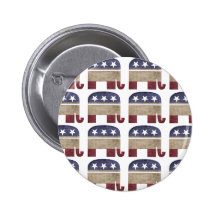 Manada de elefantes, republicana pin