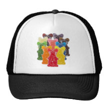 Manadas gomosas lindas divertidas del oso gorras de camionero