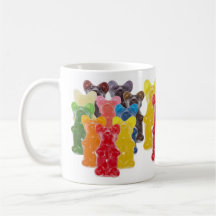 Manadas gomosas lindas divertidas del oso tazas