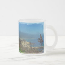 Mañana brumosa en el punto de Nobska - Cape Cod mA Taza De Café