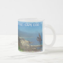 Mañana brumosa en el punto de Nobska - Cape Cod mA Tazas