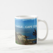 Mañana brumosa en el punto de Nobska - Cape Cod mA Tazas De Café