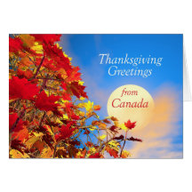 Mañana de la acción de gracias de Canadá Felicitación