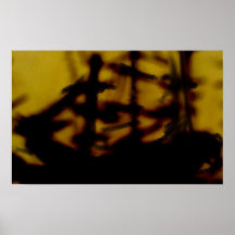 Mañana oscura en los muelles poster