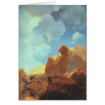 Mañana (primavera), bella arte de Maxfield Parrish Tarjetón