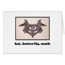 Mancha de tinta 1 de Rorschach Felicitación