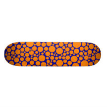 Manchado - naranja en azul marino tablas de patinar