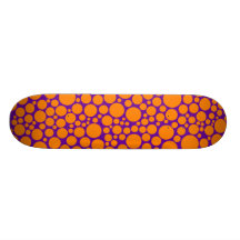 Manchado - naranja en violeta monopatín