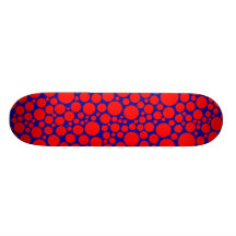 Manchado - rojo en azul marino patines personalizados