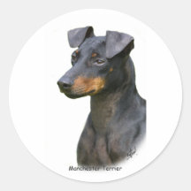 Manchester Terrier Etiqueta