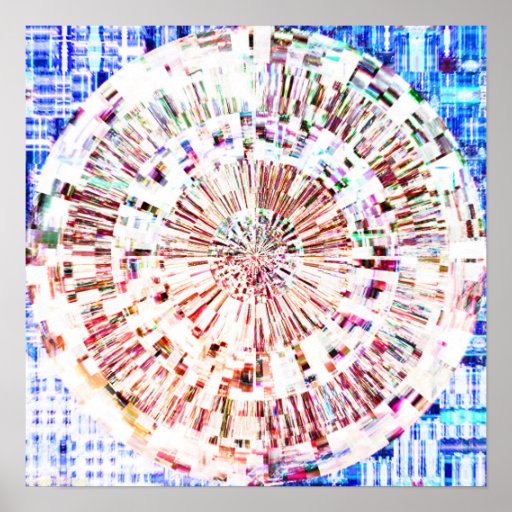 Mandala 1,2 del diamante (centro de la energía) impresiones
