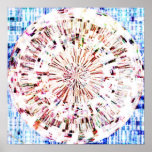 Mandala 1,4 del diamante poster