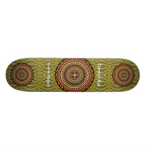 Mandala 2 del cactus de barril con el modelo verde patines 