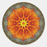 Mandala anaranjada pegatinas