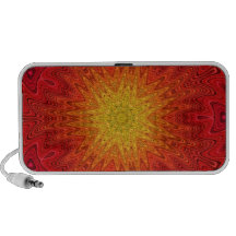 Mandala anaranjada y amarilla de Sun/de la estrell Sistema Altavoz
