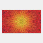 Mandala anaranjada y amarilla de Sun/de la estrell Rectangular Altavoces