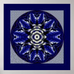 mandala azul posters