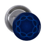 Mandala azul profunda pin