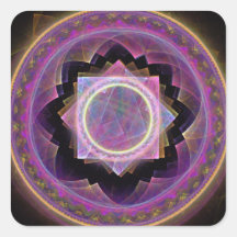Mandala Calcomanía Cuadradas Personalizada