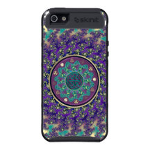 Mandala céltica en el caso espiral del fractal iPhone 5 cobertura