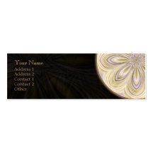 Mandala de disminución de oro - tarjeta de visita 