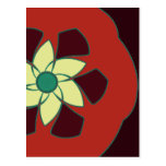 Mandala de la flor de la granada postal