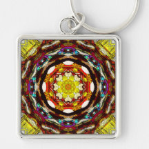 Mandala de la luz llavero personalizado