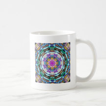Mandala de la luz taza de café