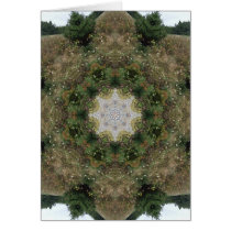 Mandala de la naturaleza del prado tarjetas