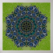 Mandala de la polilla impresiones