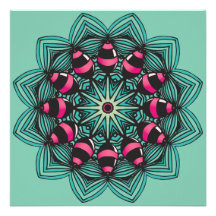 Mandala de los huevos de caramelo invitacion personal 