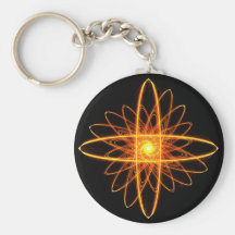 Mandala de oro llavero personalizado